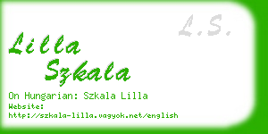 lilla szkala business card